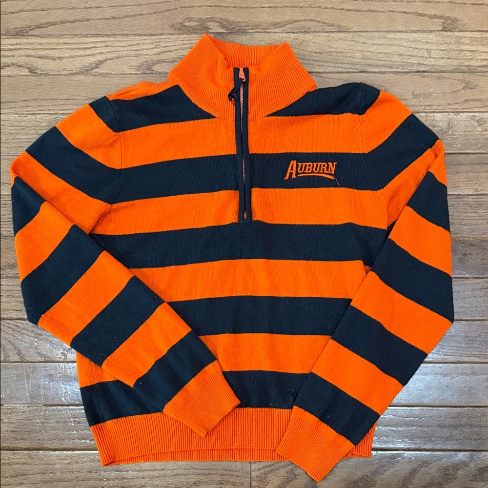 Auburn Collegiate Collection Striped Sweater